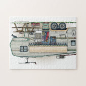 Niedlicher Vintager fünftes Puzzle (Horizontal)