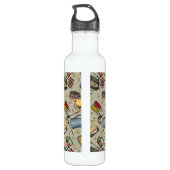 Niedlicher Vintager fünftes Trinkflasche (Rückseite)