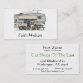 Niedlicher Vintager fünftes Visitenkarte (Vorne/Hinten)