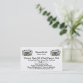 Niedlicher Vintager fünftes Visitenkarte (Stehend Vorderseite)