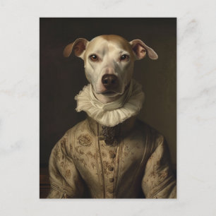 Niedlicher Vintager Hund Postkarte