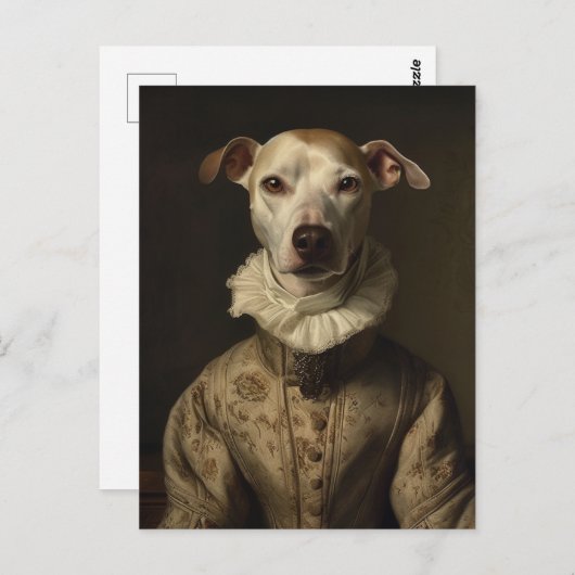 Niedlicher Vintager Hund Postkarte (Vorne/Hinten)