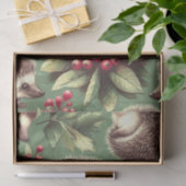 Niedlicher Vintager Igel Muster Seidenpapier (Geschenk)