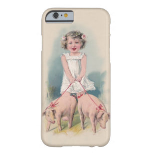 Niedlicher Vintager iPhone 6 Fall - junger Gril Barely There iPhone 6 Hülle