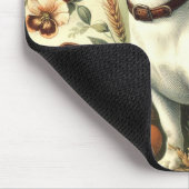 Niedlicher Vintager Jack Russell Terrier Mousepad (Ecke)