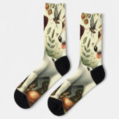 Niedlicher Vintager Jack Russell Terrier Socken (Linkes Detail)