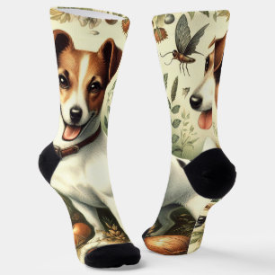 Niedlicher Vintager Jack Russell Terrier Socken