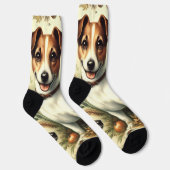 Niedlicher Vintager Jack Russell Terrier Socken (Rechts)