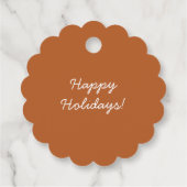 Niedlicher Vintager Lebkuchenmenaugen Geschenkanhänger (Rückseite)