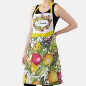 Niedlicher Vintager Mischobst Personalisierter Nam Schürze (InSitu)