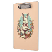 Niedlicher, Vintager Osterhase/Ei/Korb Klemmbrett (Links)
