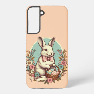 Niedlicher, Vintager Osterhase/Ei/Korb Samsung Galaxy Hülle