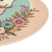 Niedlicher, Vintager Osterhase/Ei/Korb Schneidebrett (Ecke)