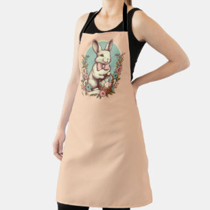 Niedlicher, Vintager Osterhase/Ei/Korb Schürze