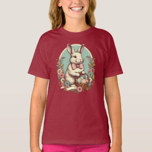 Niedlicher, Vintager Osterhase/Ei/Korb T-Shirt
