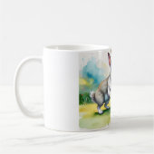 Niedlicher Vintager Osterhase Kaffeetasse (Links)