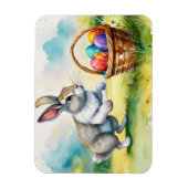 Niedlicher Vintager Osterhase Magnet (Vertikal)
