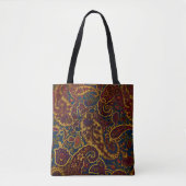 Niedlicher Vintager Paisley-Entwurf des dunklen Tasche (Vorderseite)