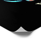 Niedlicher Vintager Poker Poster (Ecke)