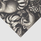 Niedlicher Vintager Racoon Nahtlos Seidenpapier (Ausschnitt)