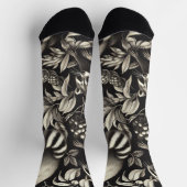 Niedlicher Vintager Racoon Nahtlos Socken (Oben)