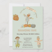 Niedlicher Vintager Schattenhalbmesser Einladung (Vorderseite)