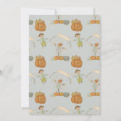 Niedlicher Vintager Schattenhalbmesser Einladung (Rückseite)