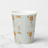 Niedlicher Vintager Schattenhalbmesser Pappbecher (Rechts)