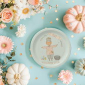 Niedlicher Vintager Schattenhalbmesser Pappteller