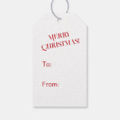 Niedlicher Vintager Schneemann Weihnachten Geschenkanhänger (Rückseite)