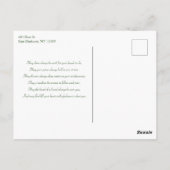 Niedlicher Vintager St. Patrick's Day Beagle Pup Postkarte (Rückseite)