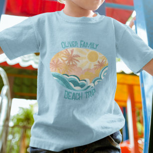 Niedlicher Vintager Strandwacht Sonnenschein Surf  Kleinkind T-shirt