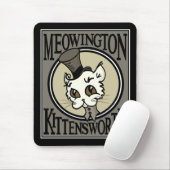NIEDLICHER VINTAGER STYLE KITTY CAT-MAUSPAD MOUSEPAD (Mit Mouse)