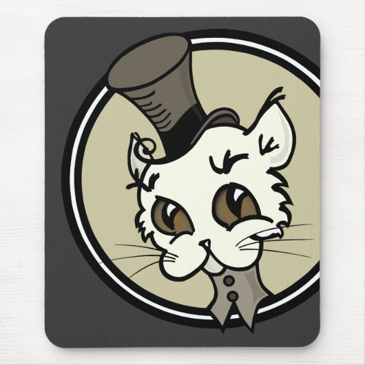 NIEDLICHER VINTAGER STYLE KITTY CAT-MAUSPAD MOUSEPAD (Vorne)