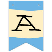 Niedlicher Vintager Teddy Bär Pilot Happy Birthday Wimpelkette (Dritte Fahne)