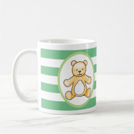 Niedlicher Vintager Teddybär zeichnend Kaffeetasse