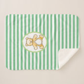 Niedlicher Vintager Teddybär zeichnend Sherpadecke (Vorderseite (Horizontal))