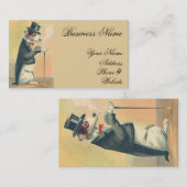 Niedlicher Vintager Top-Hund Visitenkarte (Vorne/Hinten)