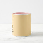 Niedlicher Vintager Valentinbär Tasse (Zentrum)