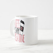 Niedlicher Vintager Valentinstag Kaffeetasse (Vorderseite Links)