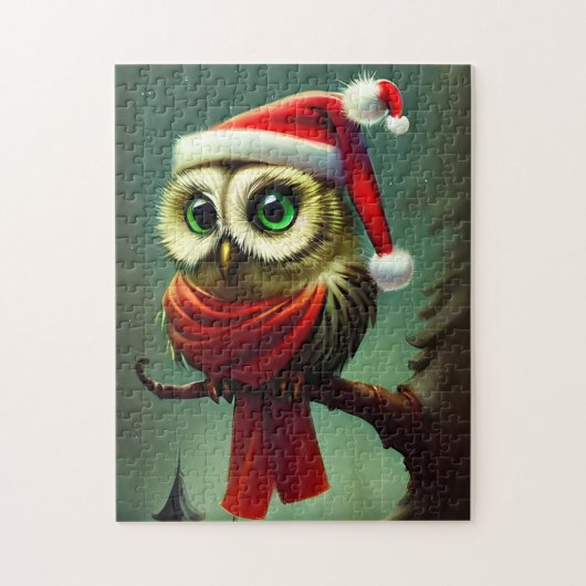 Niedlicher Vintager Weihnachtsfeiertag Puzzle (Vertikal)