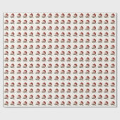 Niedlicher Vintager Weihnachtshut Personalisiert Geschenkpapier (Flach)