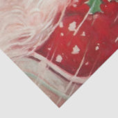 Niedlicher Vintager Weihnachtsmann Seidenpapier (Detail)