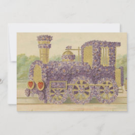 Niedlicher Vintager Zug Feiertagskarte