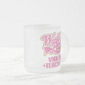 Niedlicher Violinen-Lehrer Mattglastasse (VorderseiteRechts)