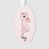 Niedlicher Virgo Dragon-Zodiakornament Ornament (Vorderseite)