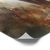 Niedlicher Vizsla Hund Art Print Poster (Ecke)