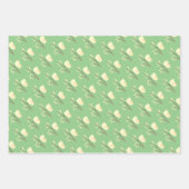 Niedlicher Vogel auf einem Zweig, der Papierblätte Geschenkpapier Set (Vorderseite 3)