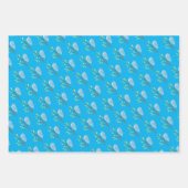 Niedlicher Vogel auf einem Zweig, der Papierblätte Geschenkpapier Set (Vorderseite 2)