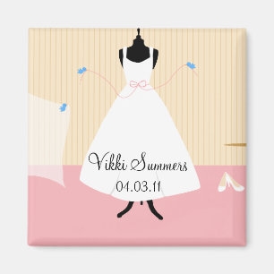 Niedlicher Vogel-Brautparty-Magnet Magnet